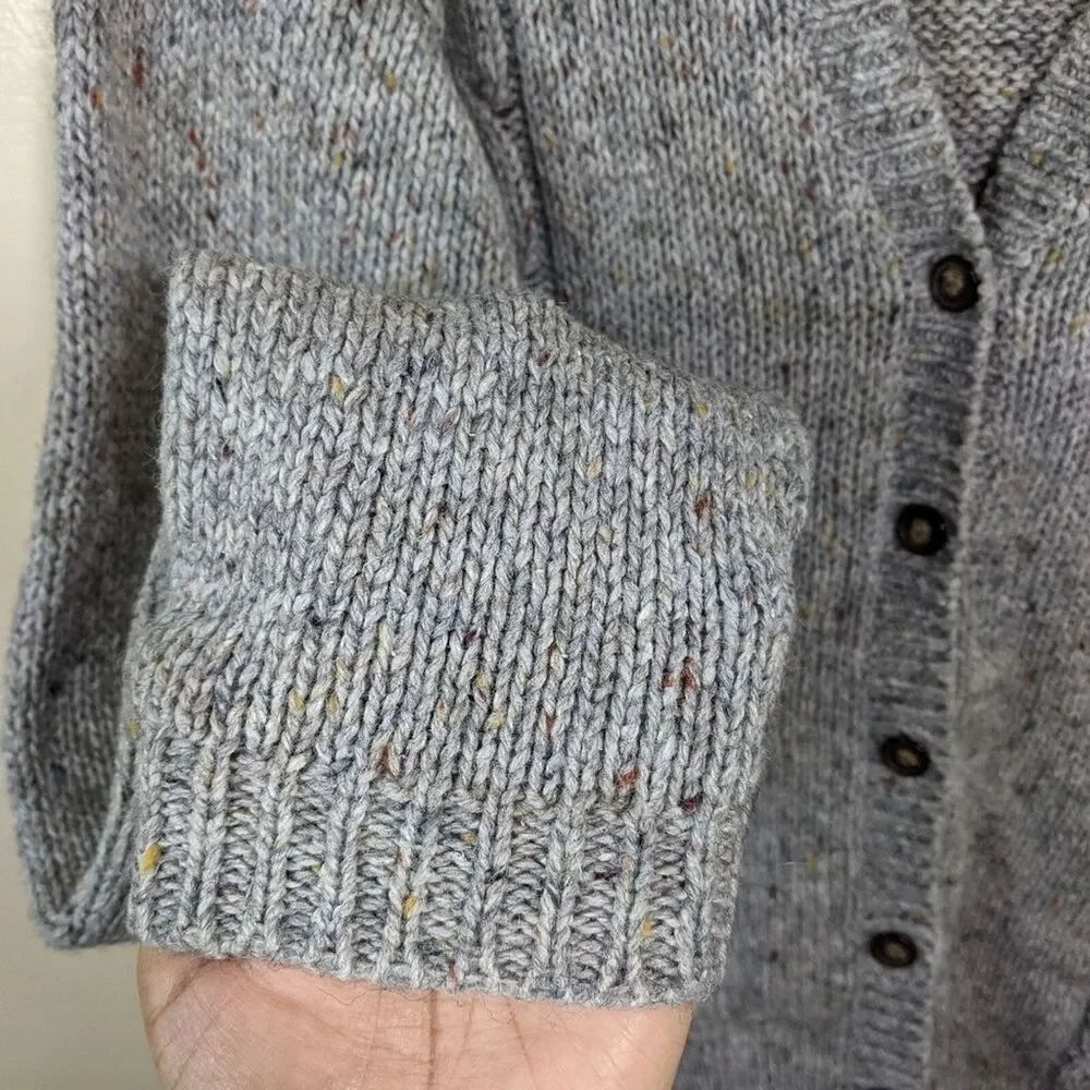 Vintage Jenny Buchanan Cardigan Sweater Grandpa Button Front Knit Medium